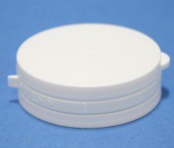 45mm White Smooth Hinge Guard Cap with EPE Liner